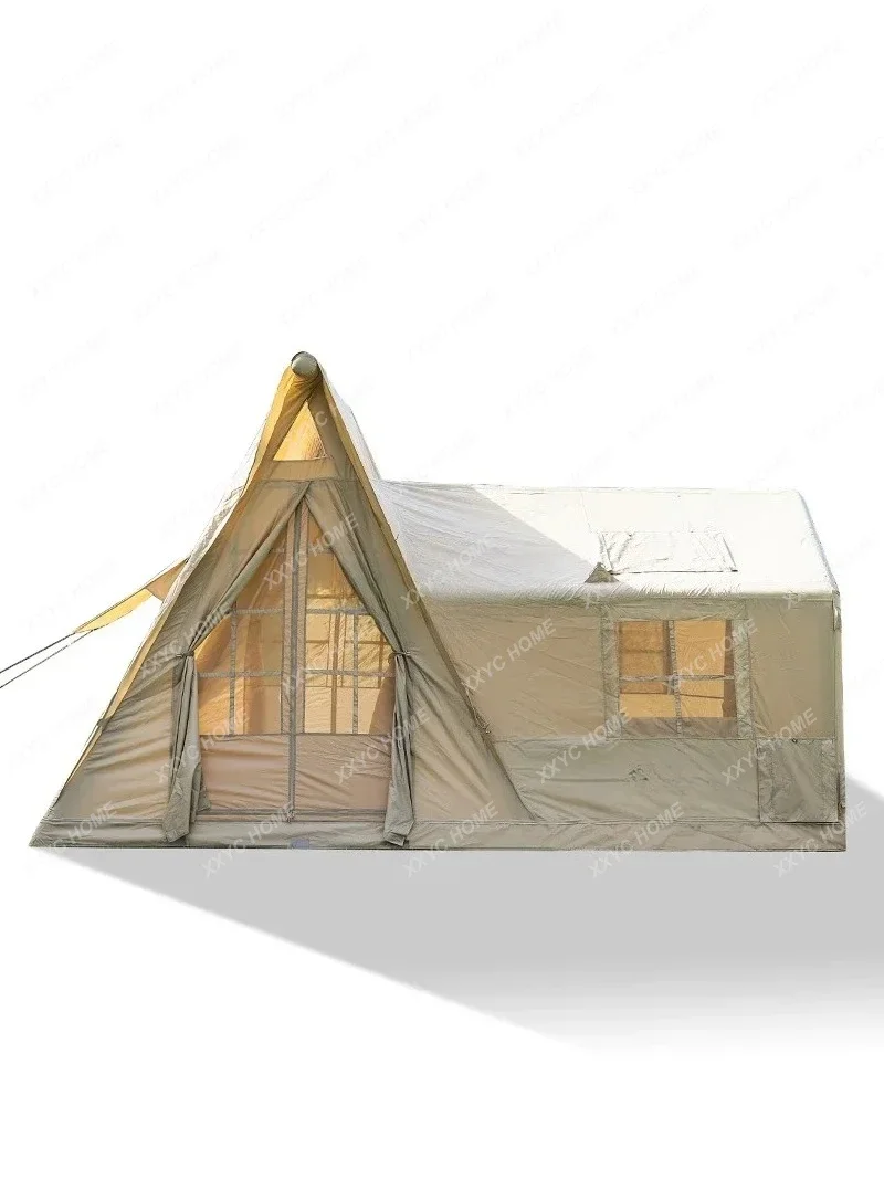 Inflatable tent outdoor folding portable automatic quick-opening rainproof thickened travel air column tent