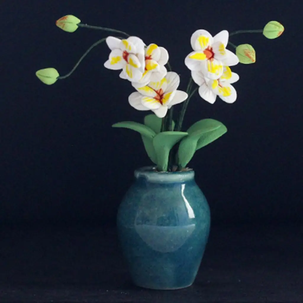 

Садовый горшок для кукольного домика 1:12 для ландшафтного дизайна куклы OB11