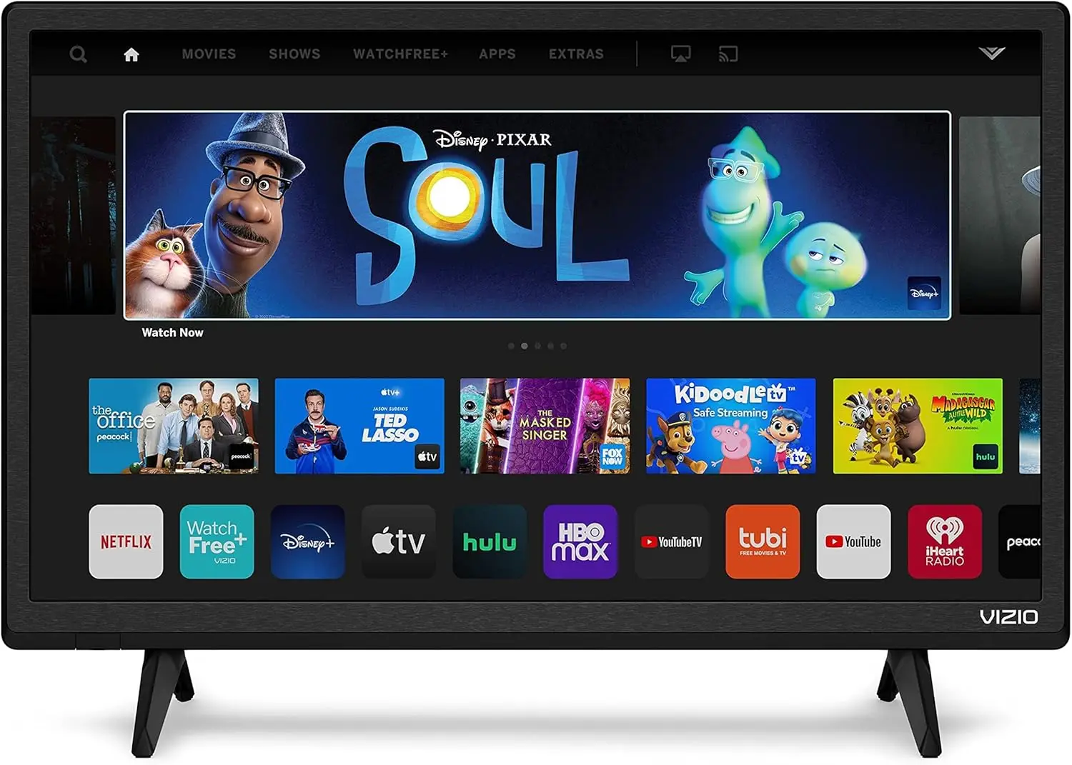 

24-дюймовый смарт-телевизор 1080p с AirPlay, Chromecast, функцией Screen Mirroring и более 150 бесплатными потоковыми каналами, обновленная модель