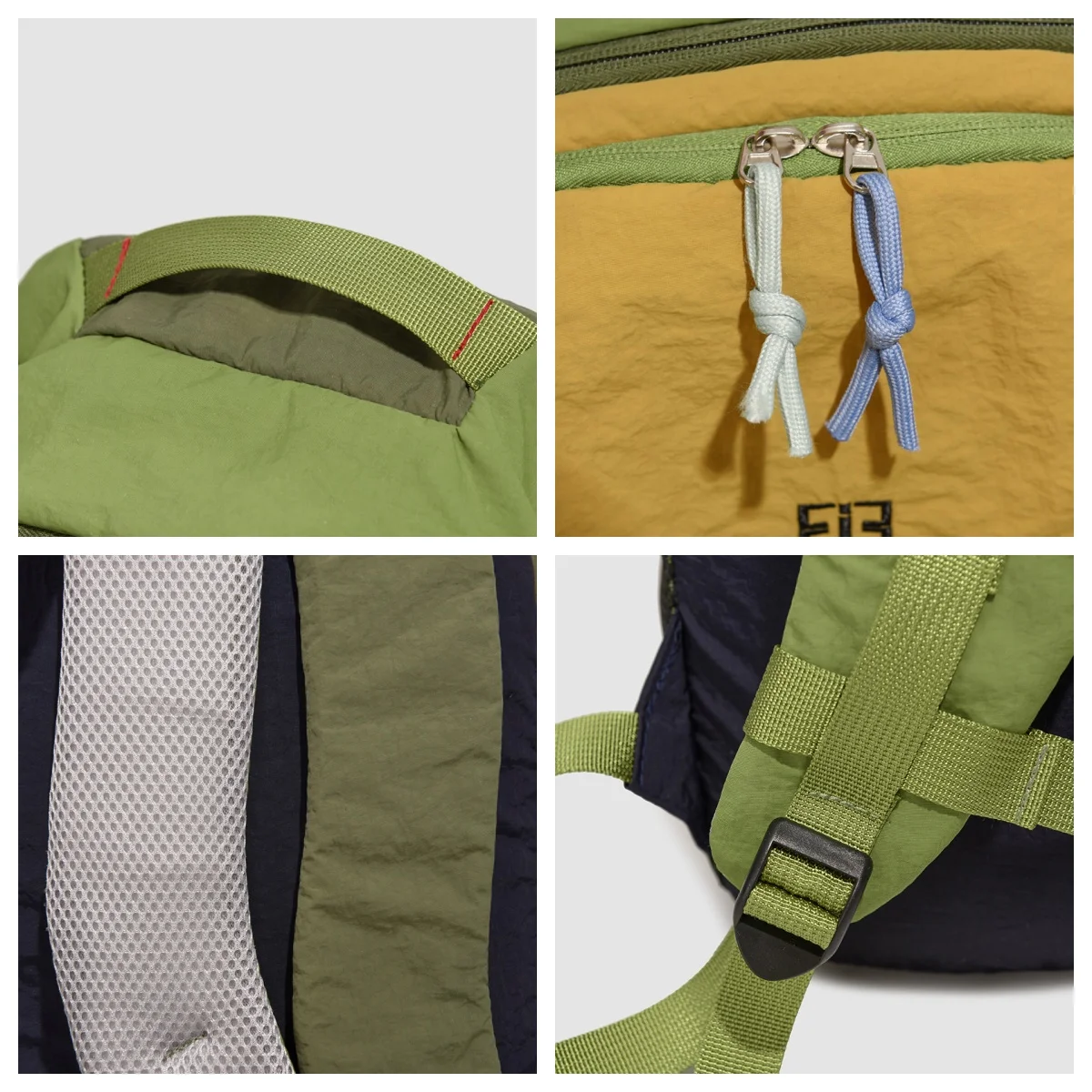 حقيبة ظهر كاجوال خفيفة الوزن للجنسين ذات كتلة ألوان، سعة كبيرة، حقيبة ظهر محايدة للركاب من نسيج النايلون، حقيبة ظهر للطلاب #6