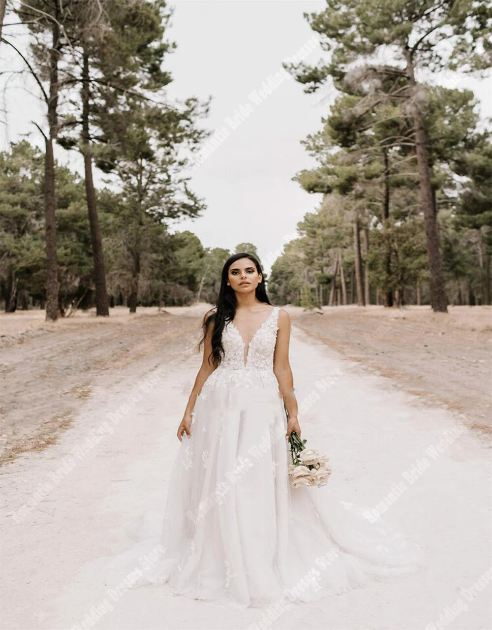 Eleganti abiti da sposa con colletto a V profondo per le donne morbido Tulle lucido a-line abiti da ballo più nuova popolarità Princess Vestidos De Novia