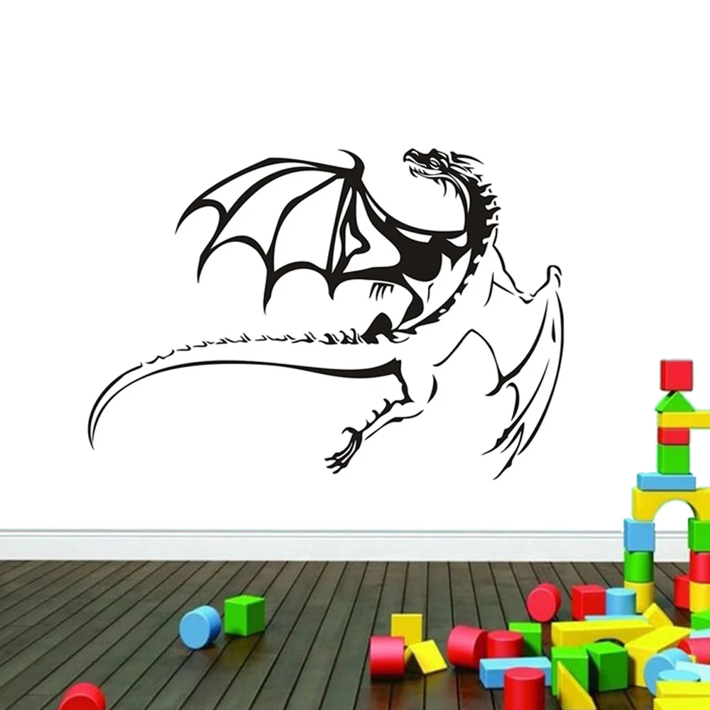 Dragon Vinyl Removable Wall Stickers Wall Art Mural Home Decor 3D Wall Sticker For Kids Room