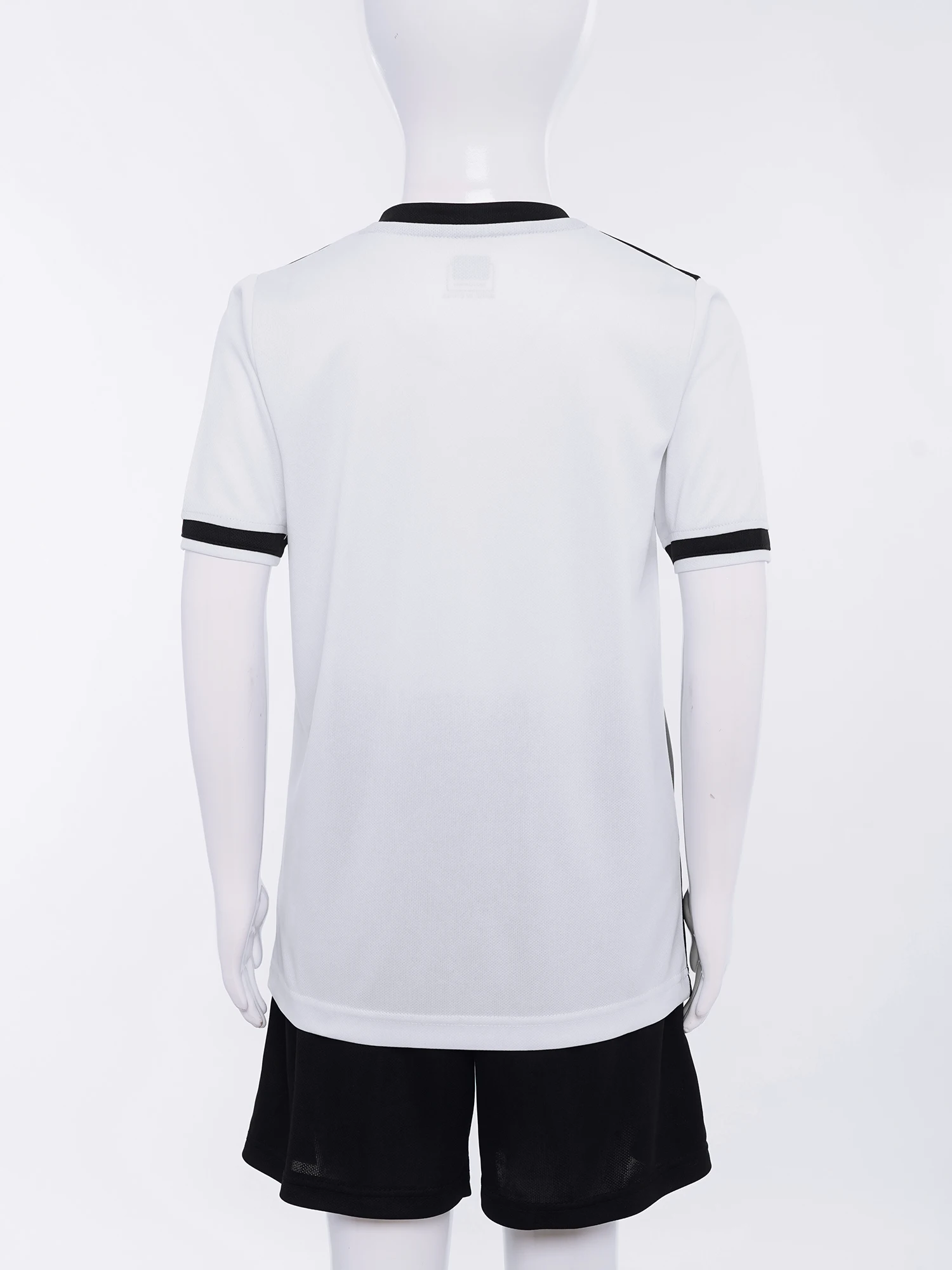 2 Pcs Kids Boys Football Jersey Tracksuit Training Uniform Short Sleeve Stylish T-shirt with Drawstring Shorts Sportswear Outfit