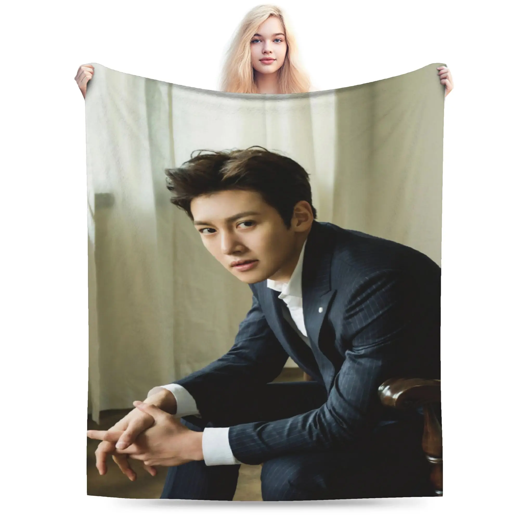 Ji Chang-Wook Throw Blanket for Couch  Soft Cozy Plush Blanket 50x60 Inches Multiple Sizes Bedspreads for All Seasons