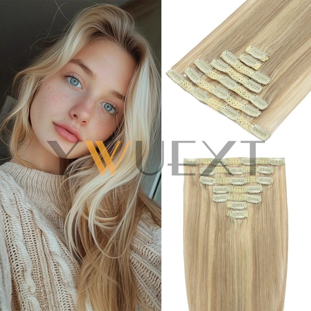 Clip In Human Hair Extensions Natural Brazilian Remy Natural Clip Human Hair Extension 12