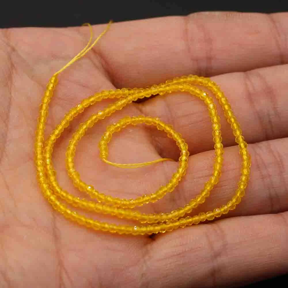 1 Stück natürliche Spinell-Perlen, 2–3 mm, facettierte lose Perlen, natürliche Stein-Abstandshalter-Perlen für die Herstellung von DIY-Armbändern, Halsketten und Schmuck. – Detail 10