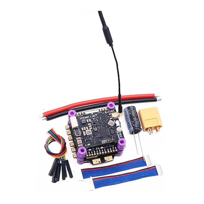 ELECT-For RC طائرة بدون طيار FPV متوافقة مع H743 التحكم في الطيران + 60A 4-INI ESC + VTX1600 3-6S مجموعة وحدة الدوران المزدوج BEC 30.5X30.5 مللي متر