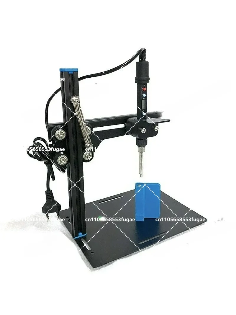 

220V Vertical Heat Set Insert Hand Tool Pressing Machine, Hot Melt Nut Embedding Soldering Iron 200-400℃