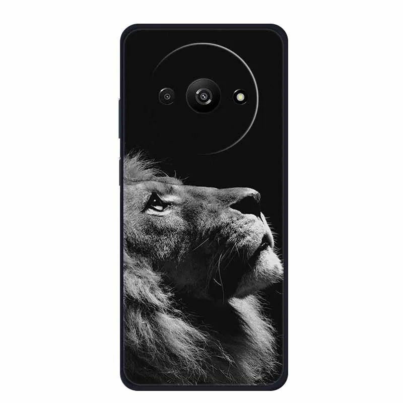 For Redmi A3x Phone Case RedmiA3x Phone Cover Black Silicone Soft Back Cover Case For Xiaomi Redmi A3x Case A 3 x Coque Funda