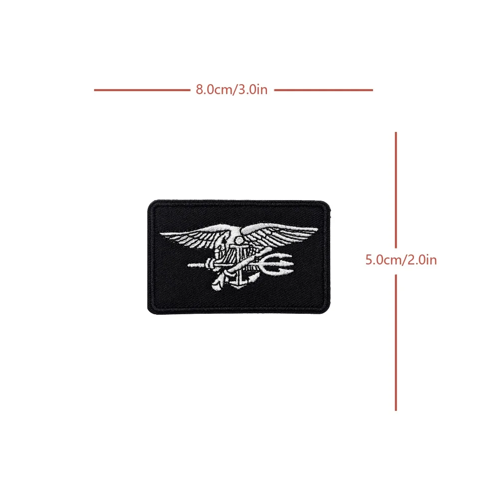 US NAVY SEAL TRIDENT SWAT EAGLE Tactical Patch Fun Quote Meme Velcros Military Badge Hook Loop for Backpack DIY Jeans Cap view 5