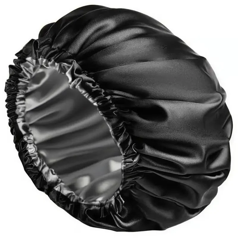 Waterproof Shower Cap Double Layer Shower Hair Cover Women Supplies for Kitchen Bathroom Shampoo Caps Bath Hat