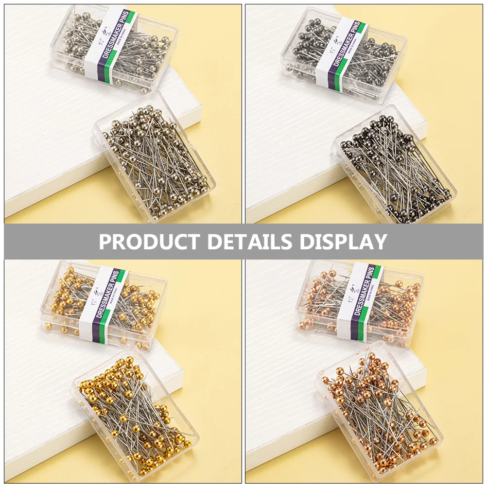 

400 шт., булавка с прямой жемчужной головкой, швейная булавка для свадебного букета, корсажа, сделай сам, поделки, стеганое вязание, декоративное шитье