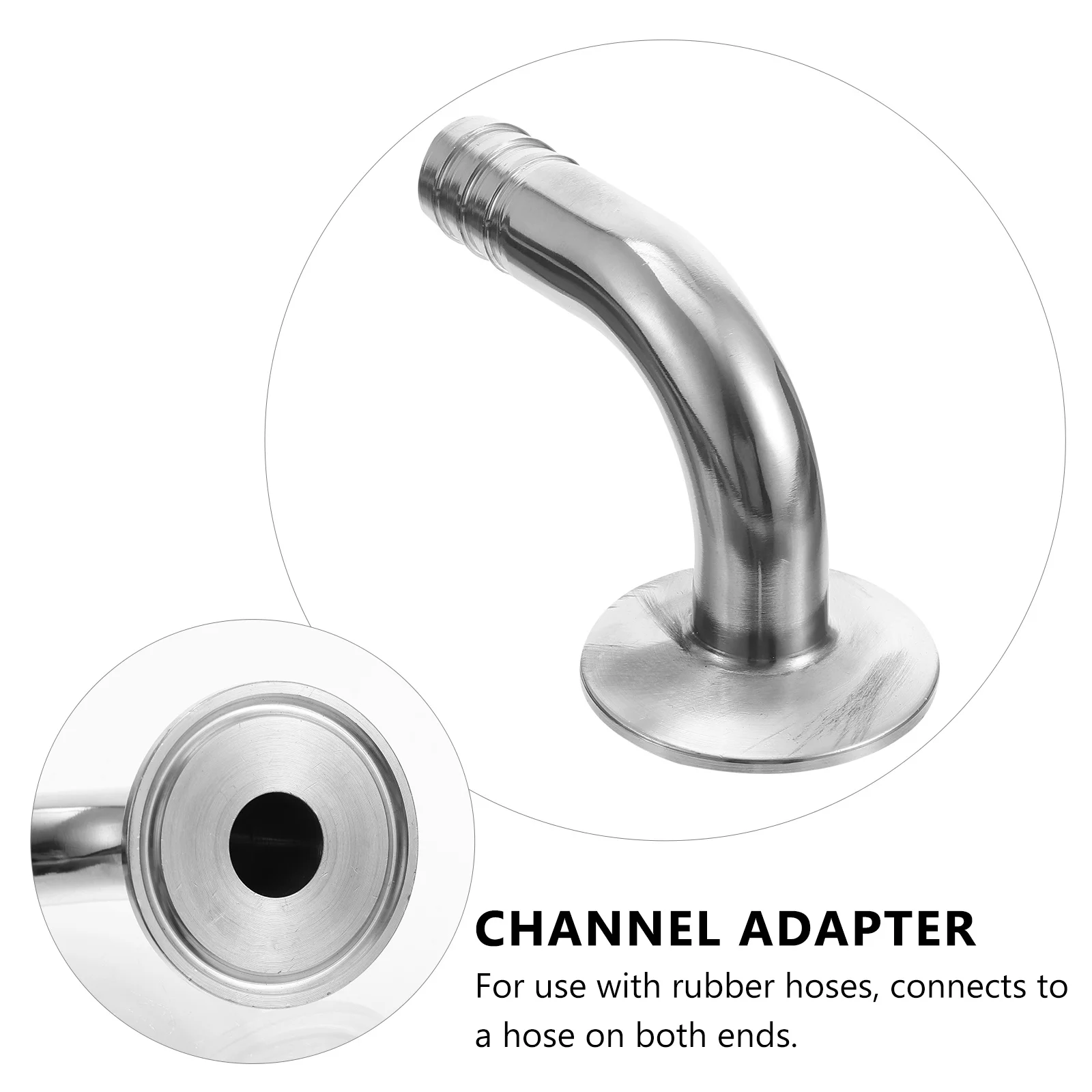 

Зажим для санитарного шланга из нержавеющей стали, 90-градусный коленчатый фитинг для соединения резинового шланга, устойчивый к коррозии