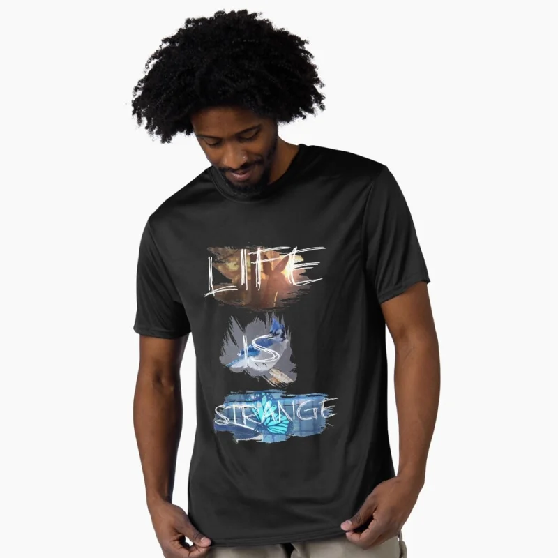 

Life Is Strange Anime Gift t shirt for men 0322 Cartoon Videogame graphic tee Y2K Clothes 100% cotton printed Large size Top