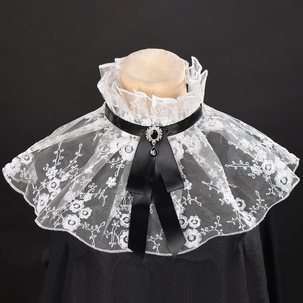 

Галстук-бабочка Court Sle Par Victoria, декоративный воротник с искусственным воротником для женщин и мужчин, модный зимний сценический костюм, аксессуар