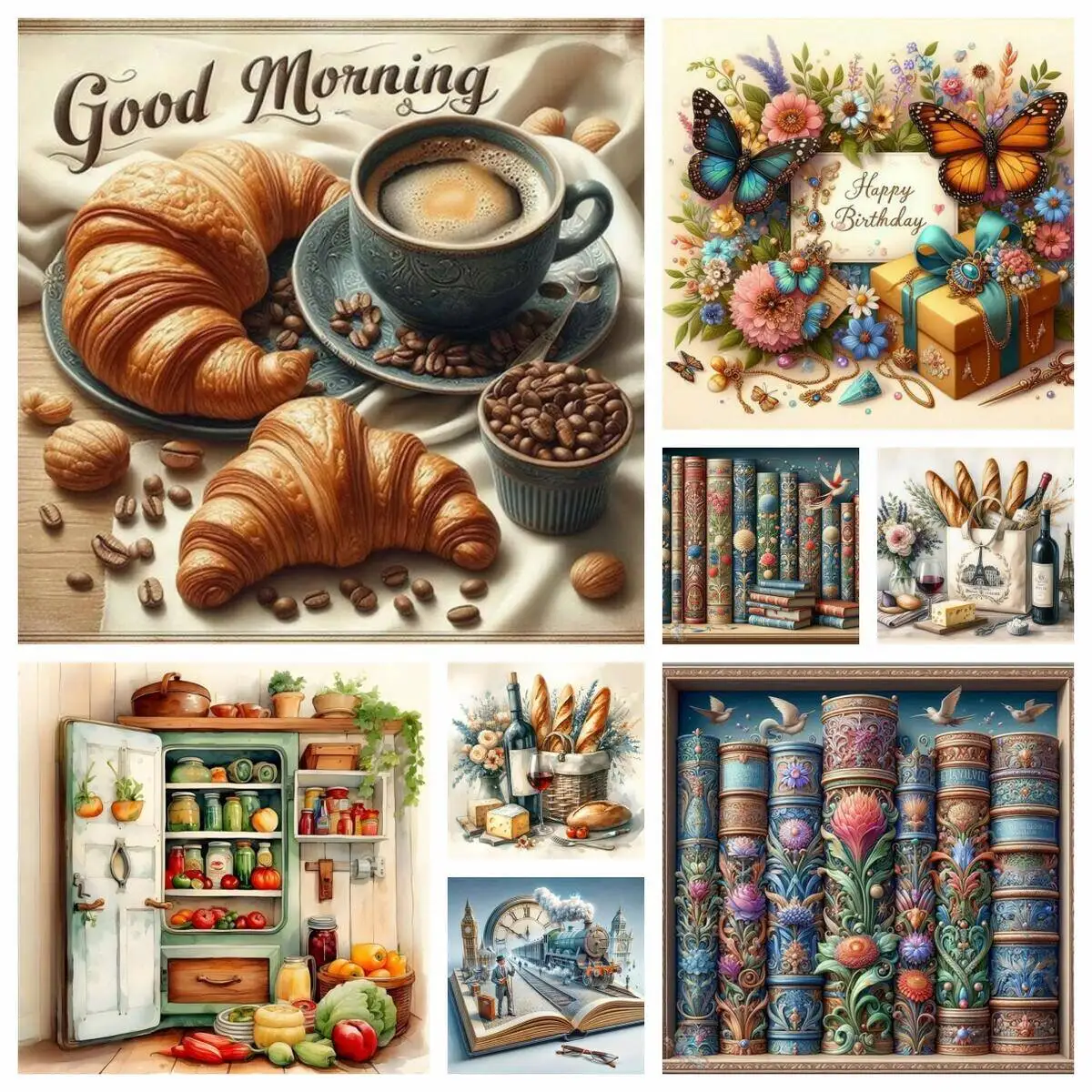 Bild Ölgemälde Nach Zahlen Kaffeetasse Buch Stein Landschaft Malen Auf Leinwand Handgemalte Sets Wanddekoration