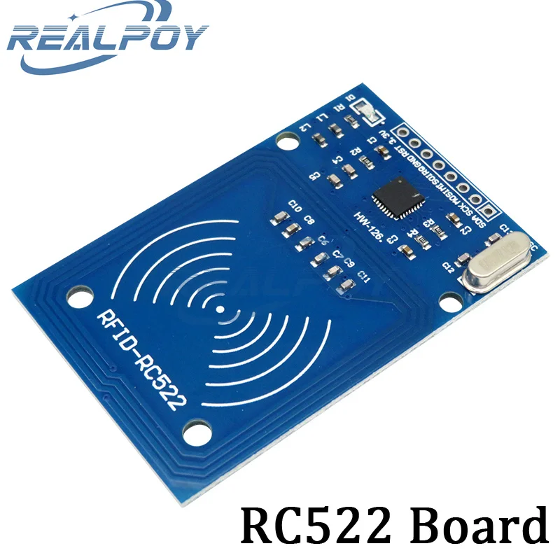 Módulo sem fio RFID IC para Arduino, MFRC-522, RC-522, RC522, chave, SPI, gravador, leitor, cartão IC, módulo de proximidade