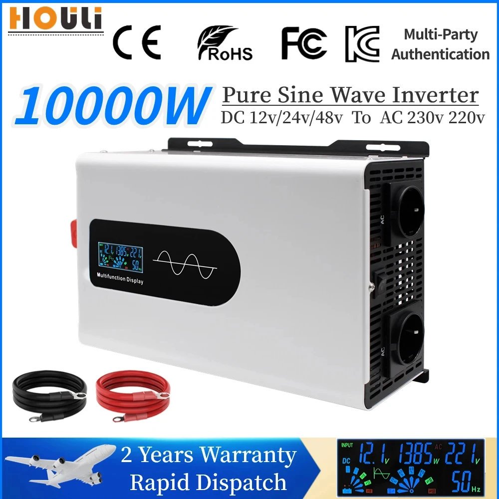 portable inverter 12v 230v pure sine wave 5000W 6000W 7000W 10000W voltage converter power inverter for car europe transformer