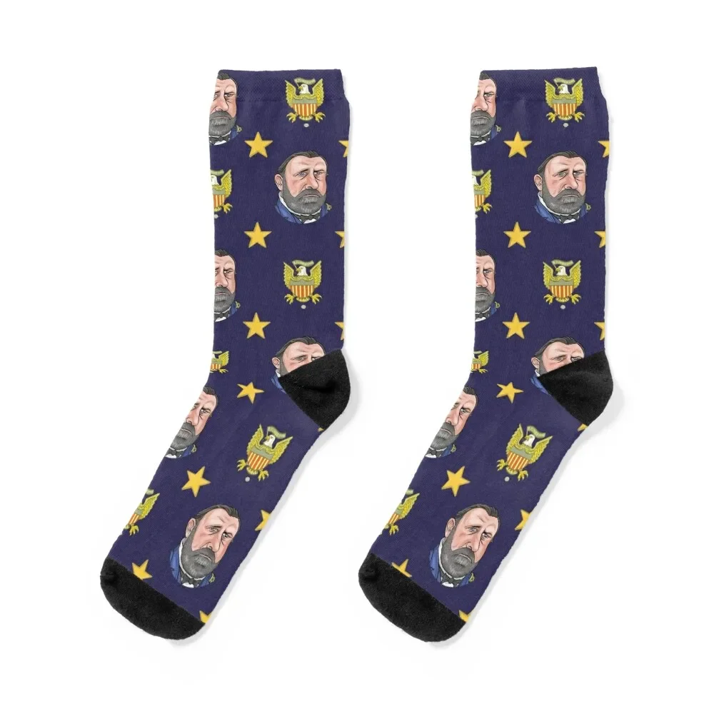 

President Ulysses S. Grant Socks summer winter thermal custom sports Male Socks Women's