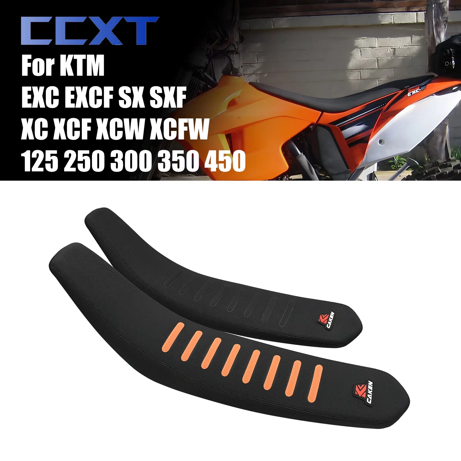 

Motorcycle Seat Cushion Dirt Bike Diamond Pattern Non slip Seat Saddles For KTM 125-500cc EXC XC XCF XCWEXCF SX SXF 2020-2023