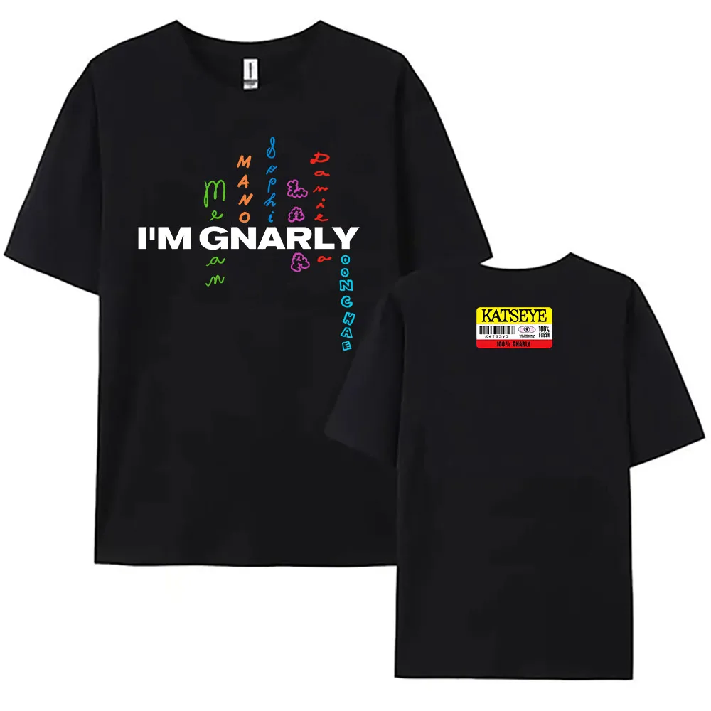 

Katseye I'm Gnarly T-shirt Korean Girls Band Printing Tshirt Camiseta Cotton Short Sleeve Female T Shirt Summer Casual Women Tee