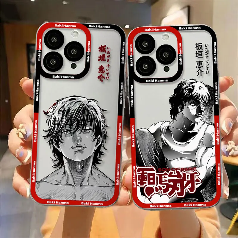 Comics Baki Hanma Hot Japan Clear Case per Samsung A73 A72 A71 A55 A52 A51 A50 A42 A35 A33 A32 A31 A30 A24 A23 A22 A13 5G Cover