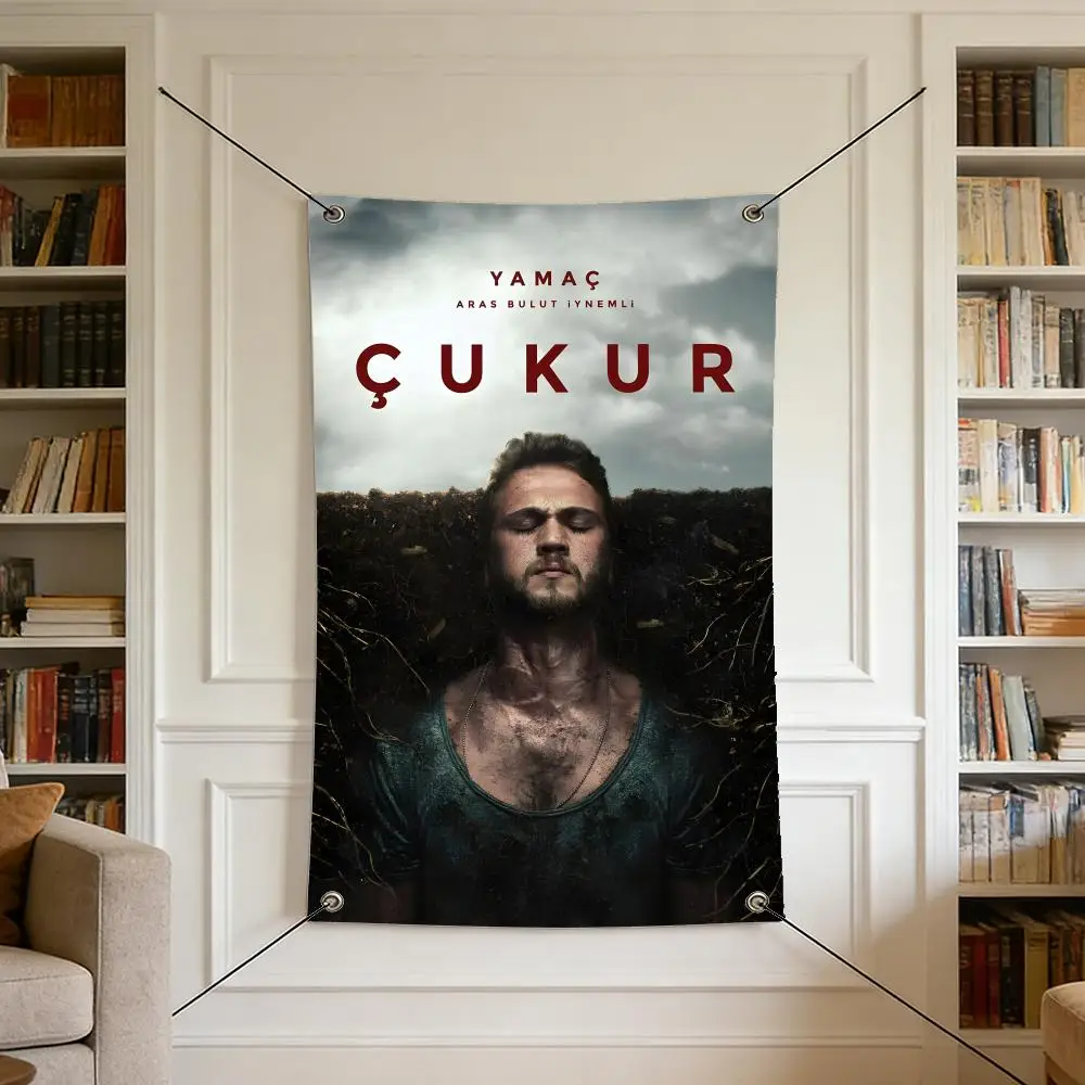 TV C-Cukur Flags Are Suitable for Outdoor Camping, Live Streaming, Music Festivals, Home Décor, and Parties
