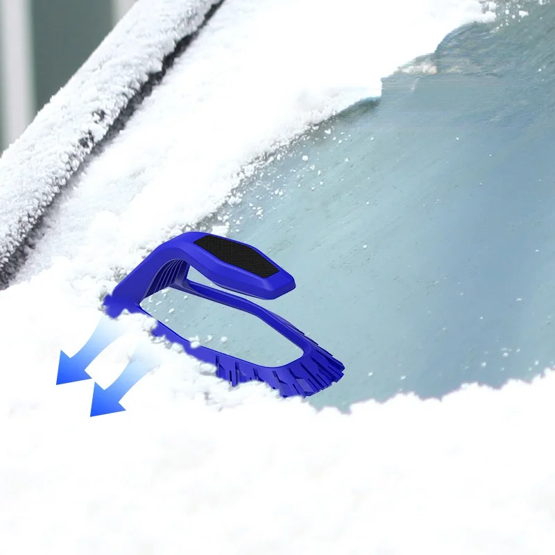 4-in-1 Car Ice Scraper Windshield Ice Breaker Quick Clean Glass Brush Snow Remover TPU Tool Auto Window Winter Snow Brush Shovel