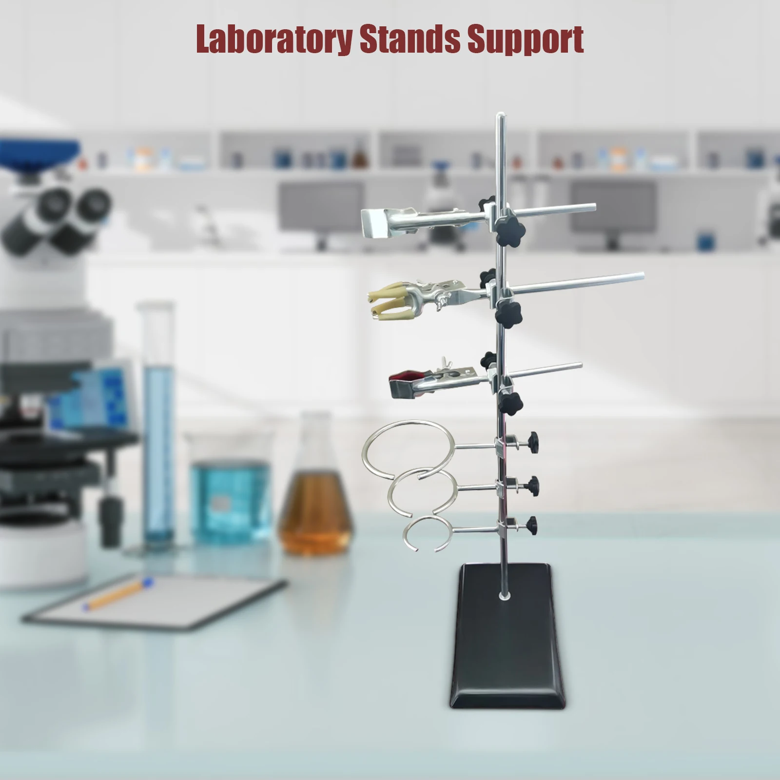 Laboratory Stands Support & Lab Clamp Flask Clamp Condenser Clamp Stands 600mm