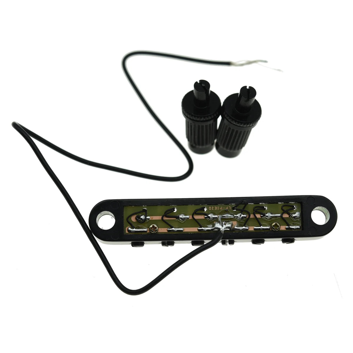 Dopro Guitar Tune-o-Matic Piezo Bridge Pickup LP Piezo Guitar Bridge Pickup for Les Paul/SG/ES Chrome/Black/Gold