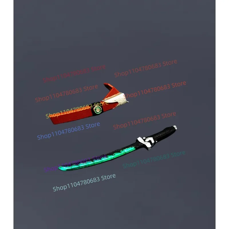 Bloques de construcción MOC, Mini figuras, doble cuchillo, accesorios de animación de dibujos animados, armas, modelo de ensamblaje decorativo, juguetes, regalos