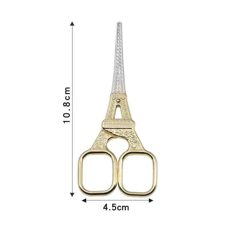Vintage nożyczki do paznokci ze stali nierdzewnej do jedwabnych owijek przędzy przycinania ściegu krzyżykowego tkaniny i nici do haftu narzędzie do szycia