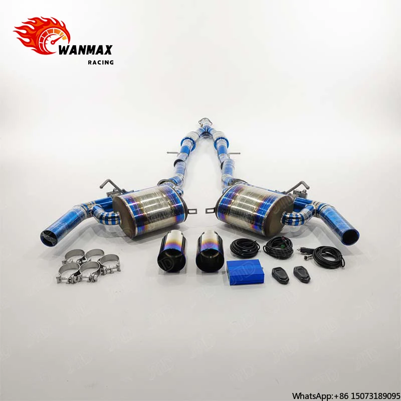 

High-Performance Titanium Catback Exhaust System for Q60 3.0T VR30 & 3.7L VQ37 Valved Lightweight with Burnt Blue Tips
