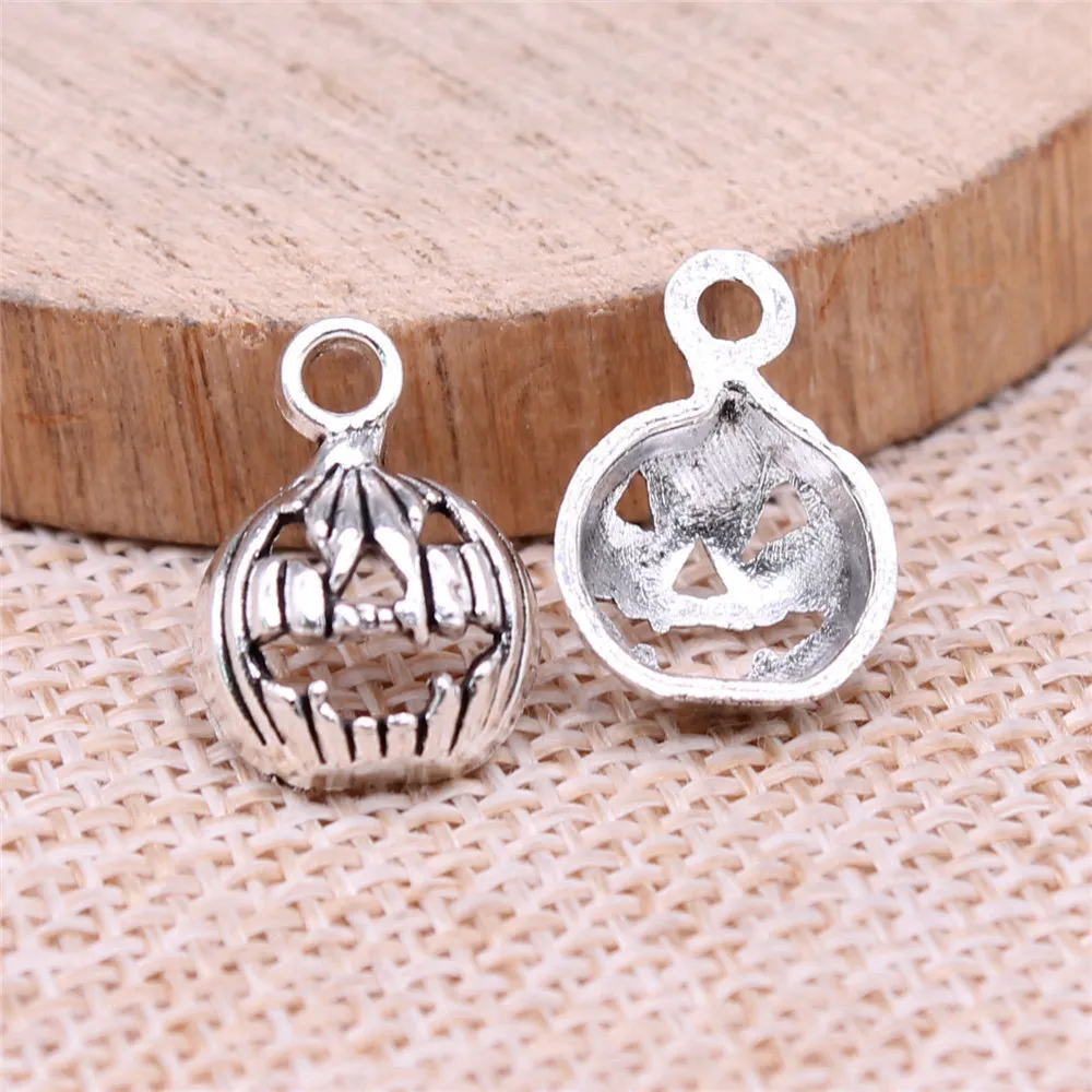 Bag Charm Halloween Pumpkin Charms Jewelry Making 16x12mm 20pcs