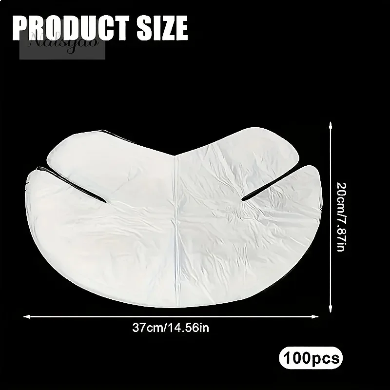 100Pcs Neck Mask Moisturizing Disposable Neck Care DIY Spa Reduce Neck Wrinkles Water-Locking Plastic Wrap