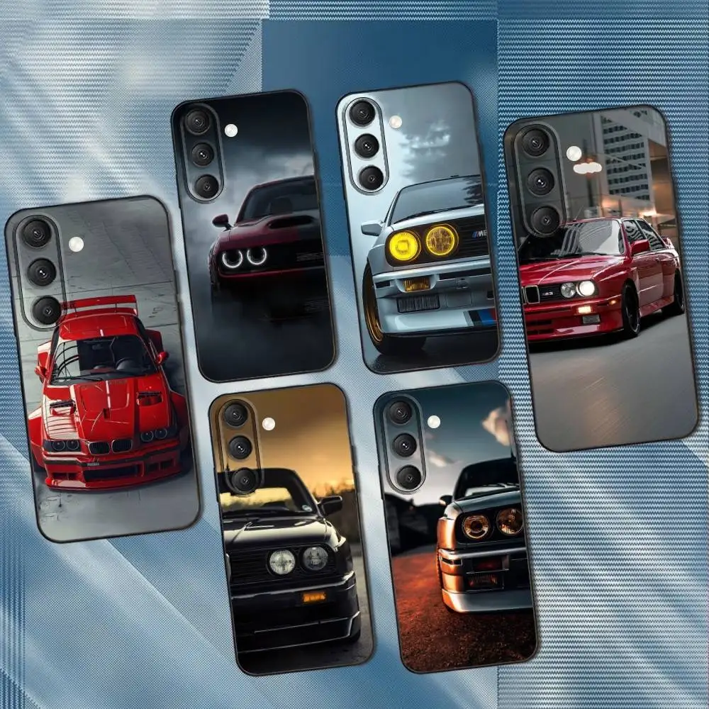 

Car B-BMW-ES E20 E30 Phone Case For Samsung S25,S24,S23,S22,S21,S20,S10,Ultra,Plus,Lite,FE,Soft Silicone Black Cover