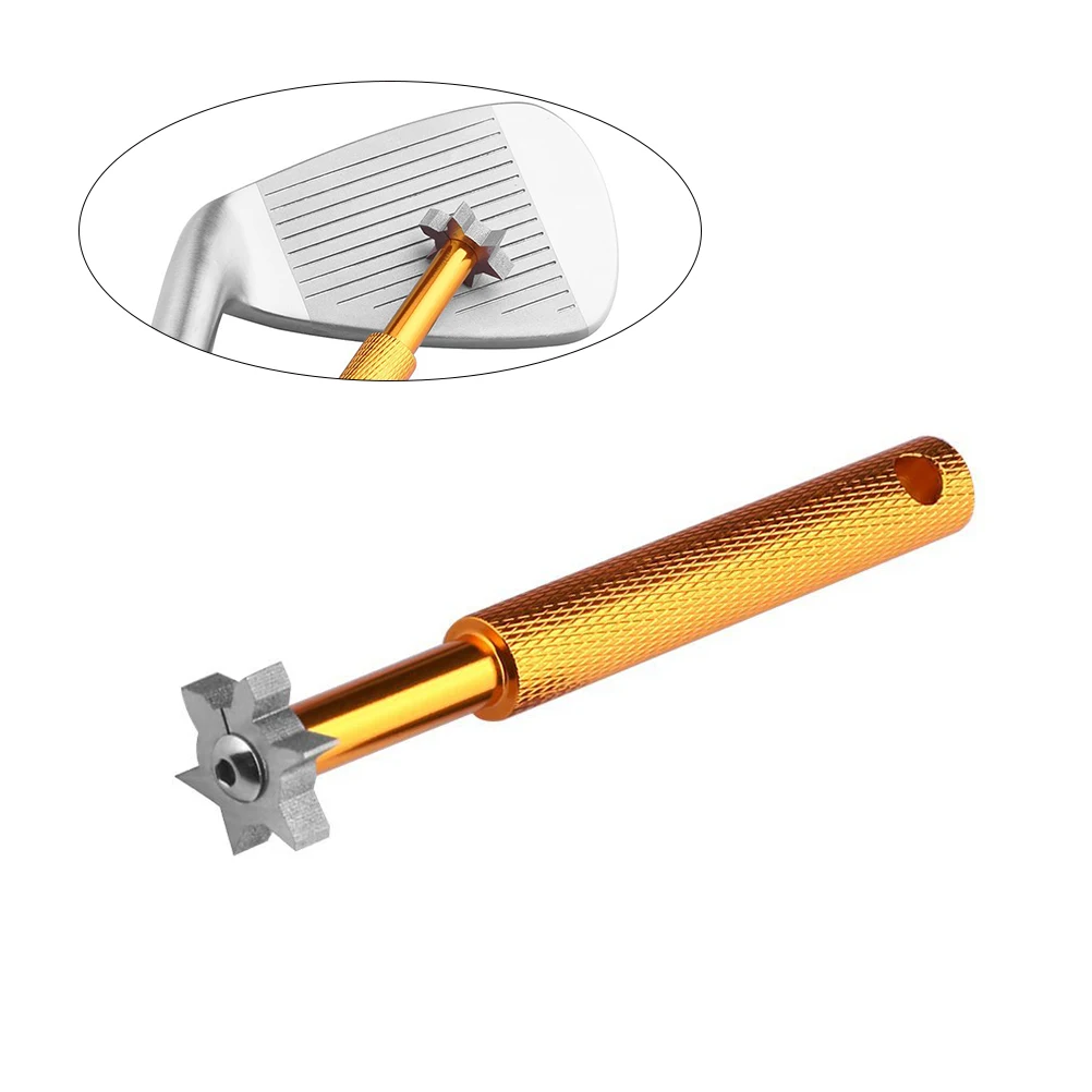 

Club Groove Sharpener Tool Stainless Steel 6 Heads Portable Golf Club Cleaner For Deep Groove Cleaning Accessories