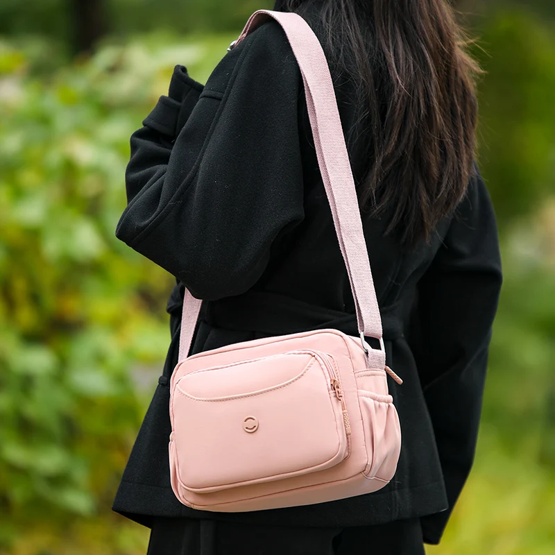 

Женская сумка на одно плечо, повседневная сумка через плечо, нейлоновая водонепроницаемая легкая сумка-кошелек для женщин, модная большая сумка, Рождественский подарок