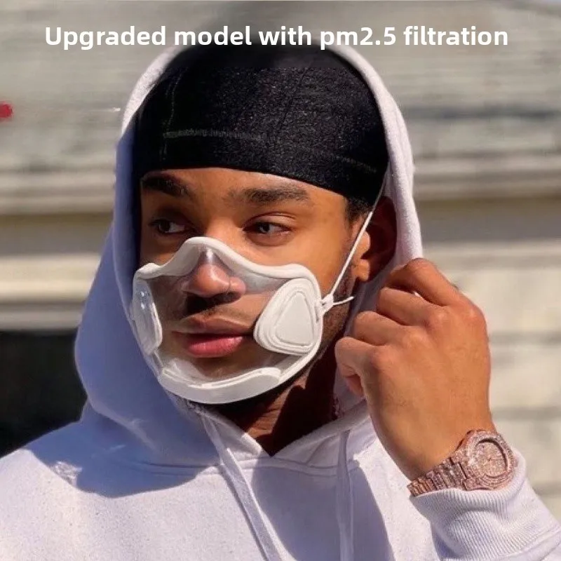 

Прозрачная маска для лица с защитой от запотевания, чтение губ, прозрачный защитный экран ПК с защитой от пыли, защитная маска нового стиля