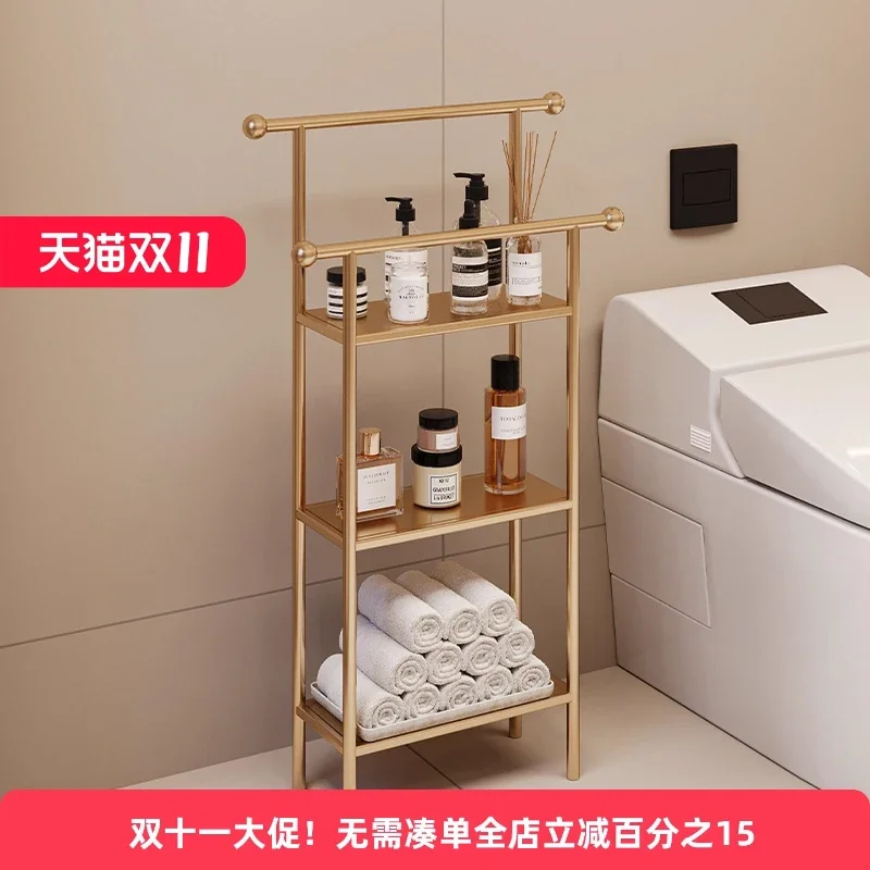 Bathroom, toilet, shelf, shower room, floor-to-ceiling toilet, toilet, multi-layer multi-functional towel storage shelf