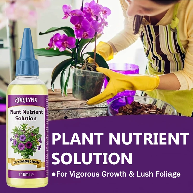 Vigorous Growth Plant Nutrient Solution Hydroponic Liquid Fertilizer Essential Feeding Formula for Indoor Garden Care - ZORILYNX
