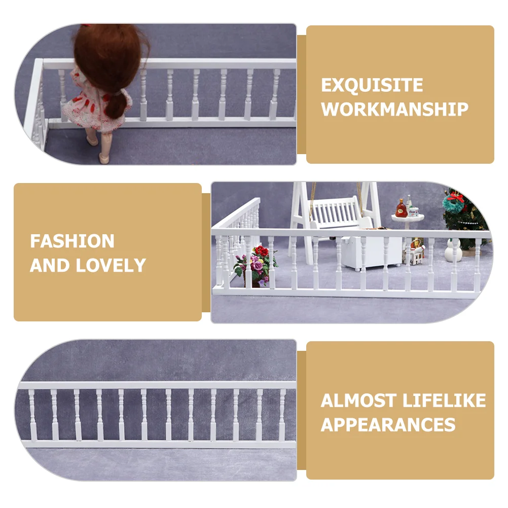 인형의 집 포스트 난간 아기 장난감, 미니 가구 액세서리, 놀이 장난감 방