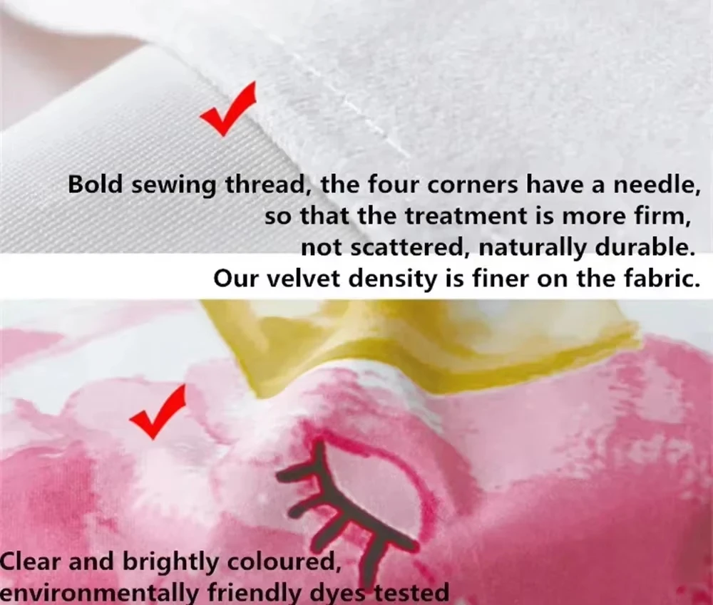 Lucky Star Vier Niedliche Anime-Mädchen Rosa Hintergrund Wandteppich Kawaii Wandbehang – Detail 2