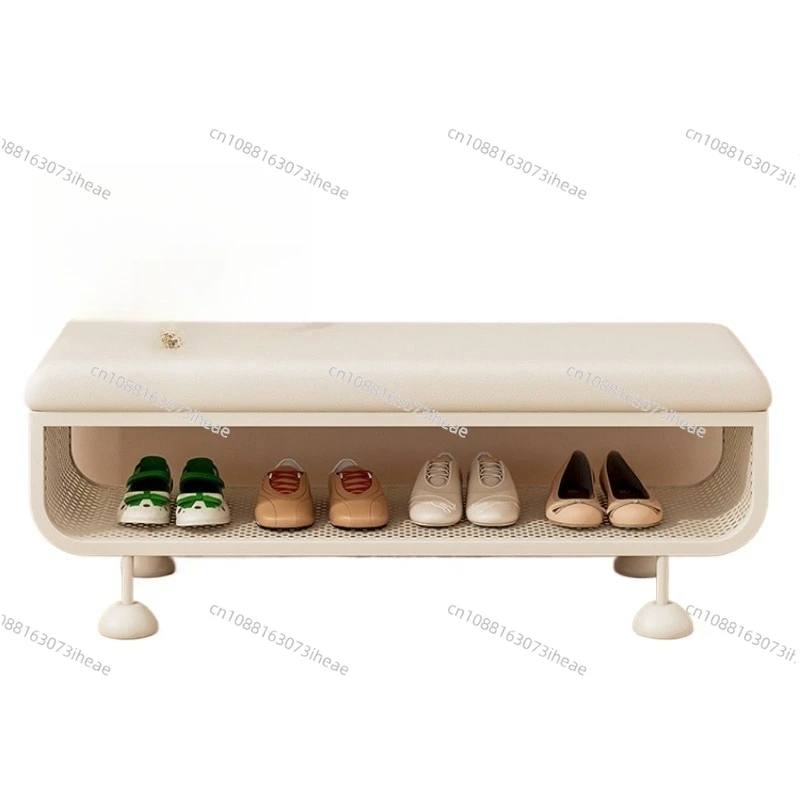 Entry Soft Bag Shoe Changing Stool Shoe Cabinet Bedroom Bedside Seat Shoe Rack for Home Sitting Ottomans Storage Shoes Shelf