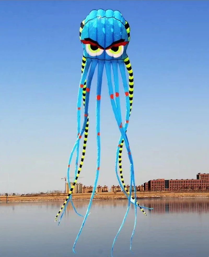 800cm octopus kites flying for adults kites inflatable toys wind kites large kite reel pilot kite lifter toys beach kites koi