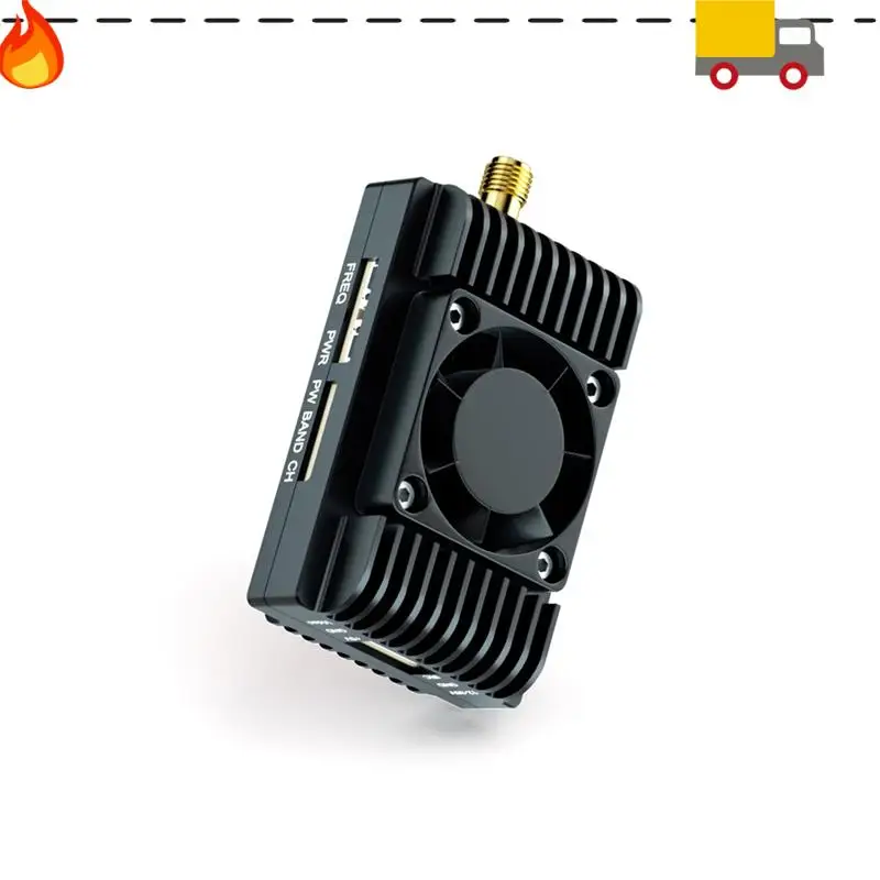 

5.8G 8W VTX 48CH High Power FPV Video Transmitter PIT/0.6W/1.6W/5W/8W Adjustable Withmic Forrc FPV Long Range Drone