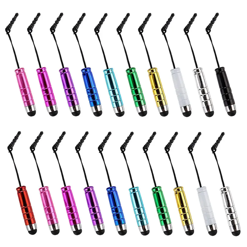 

20Pcs Electric Pen with Dust Proof Cap Stylus for All Touch Devices Smooth Writing and Drawing Tool for Mobile Phone Tablet