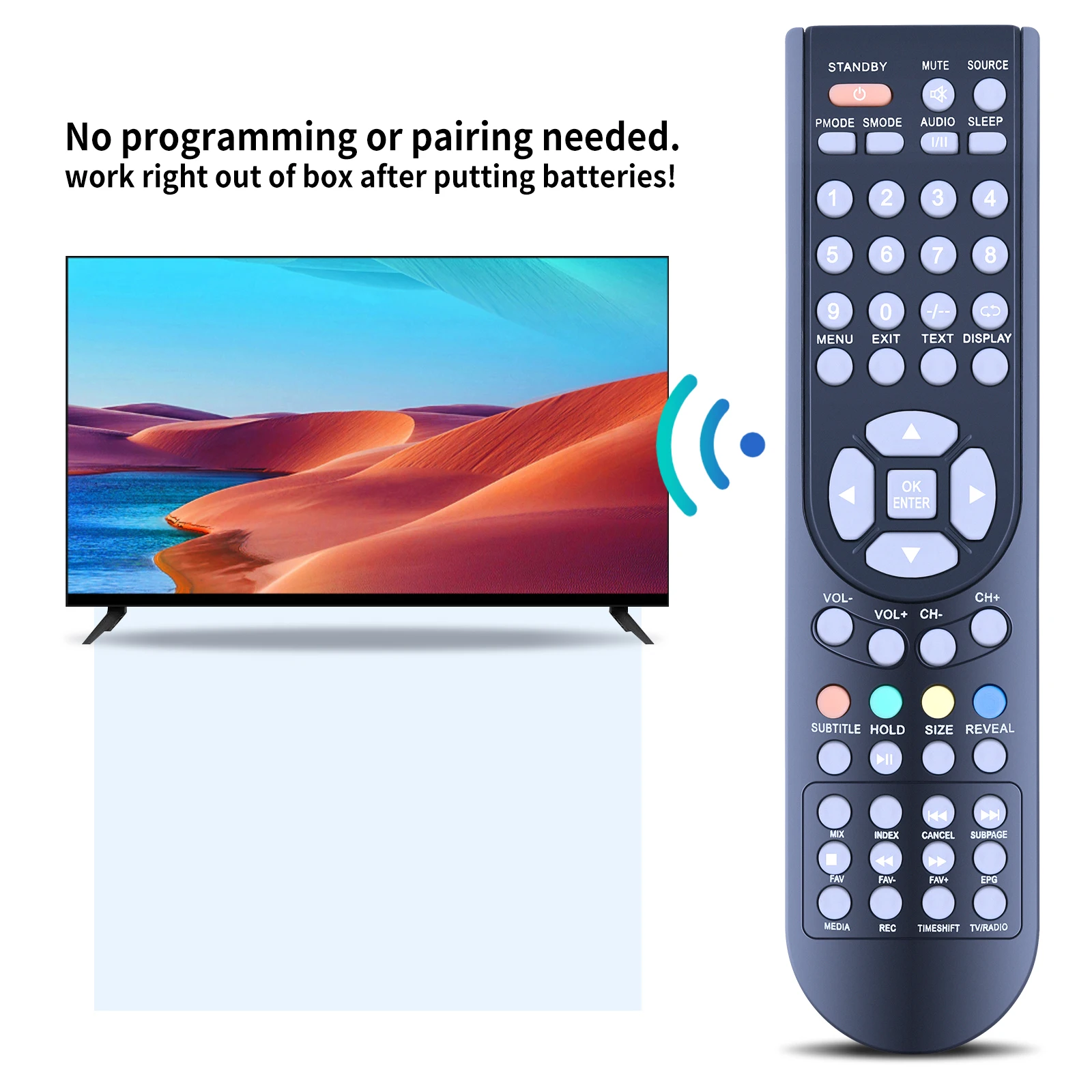 New New Remote Control For Bush TV LED16A5B LED16DVDA5B For Evotel TV ELCD32USBFHD