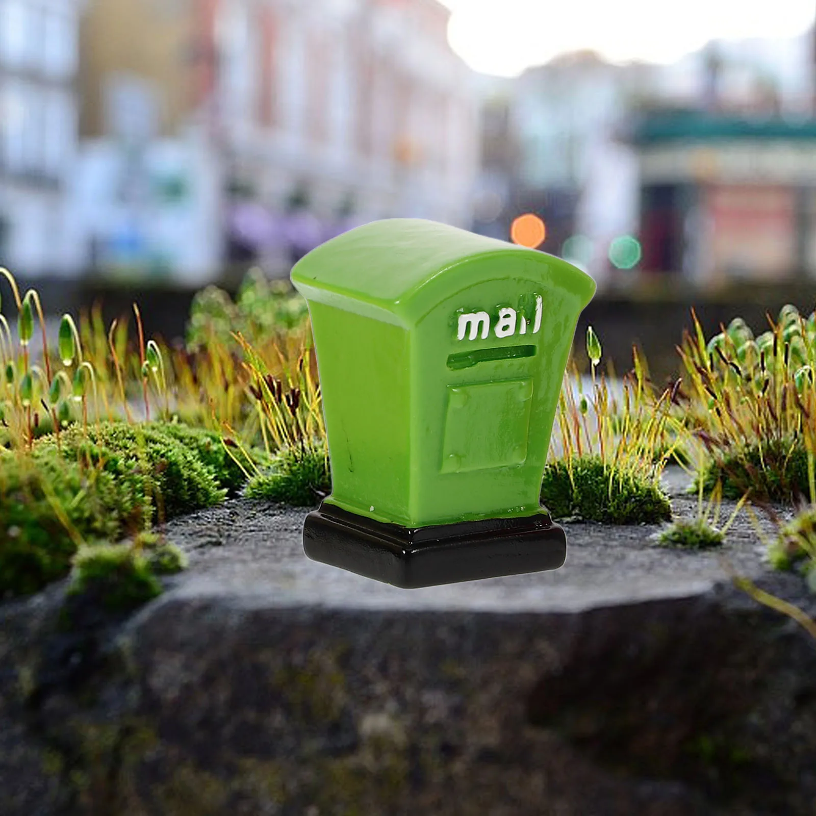 

4Pcs Miniature Post Box Resin Decoration Mini Mailbox Landscaping Sand Table Accessories Mini Mailbox Miniature Post Box