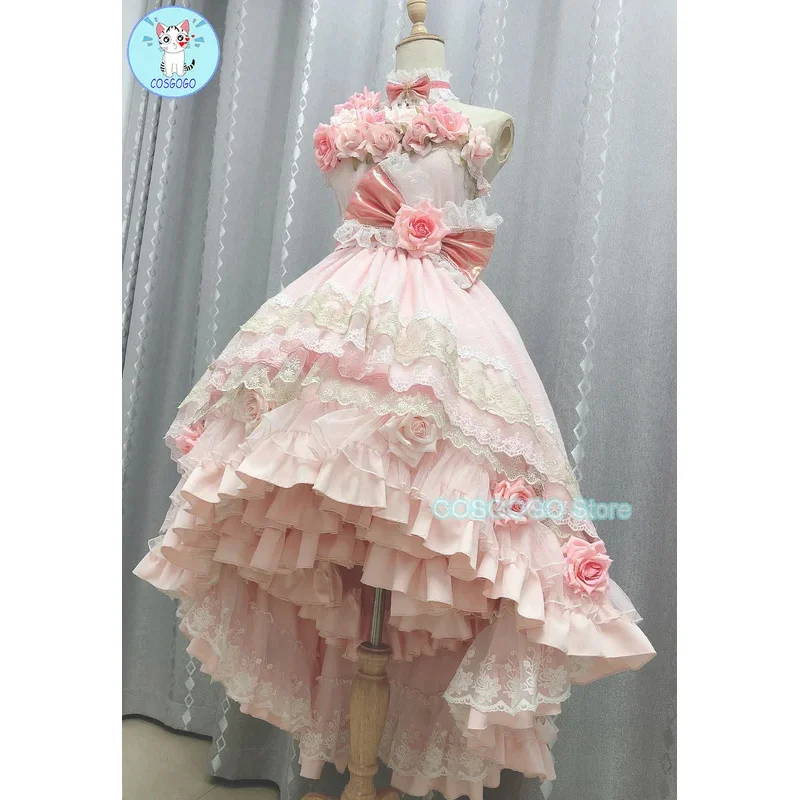 

[Индивидуальный] Who Made Me A Princess Atanasia/Афи Косплей Костюм Великолепное Платье Лолиты Наряды на Хэллоуин Женщины Взрослые Розовый